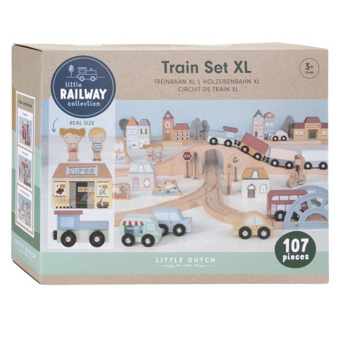 Little Dutch Treinbaan XL - Starterkit FSC  - Afbeelding 3