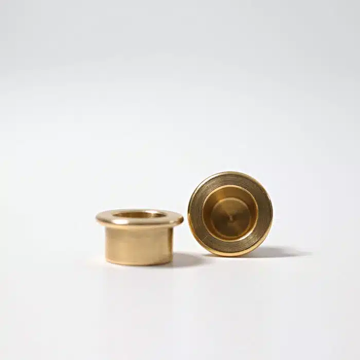 Grimm's brass candle holder two pieces