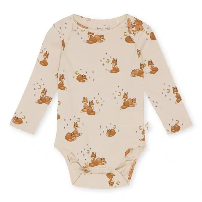 Konges Slojd Classic Romper met lange mouw Gots Foxie
