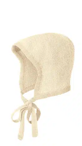 disana knitted bonnet natural