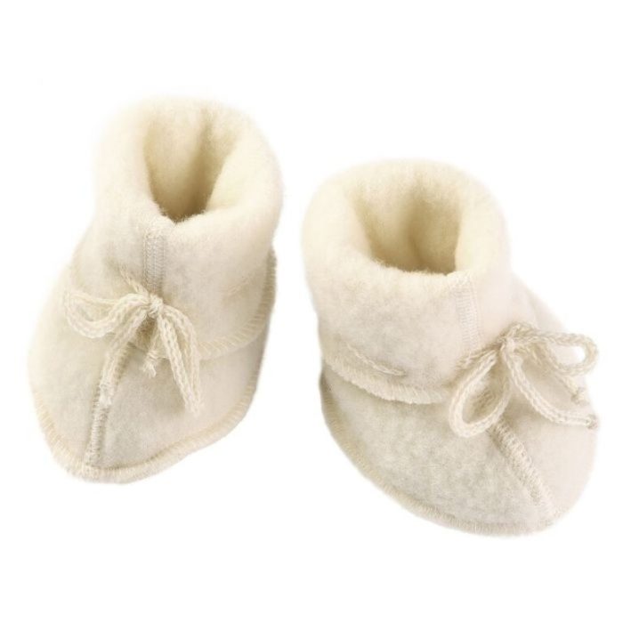 baby bootees natural