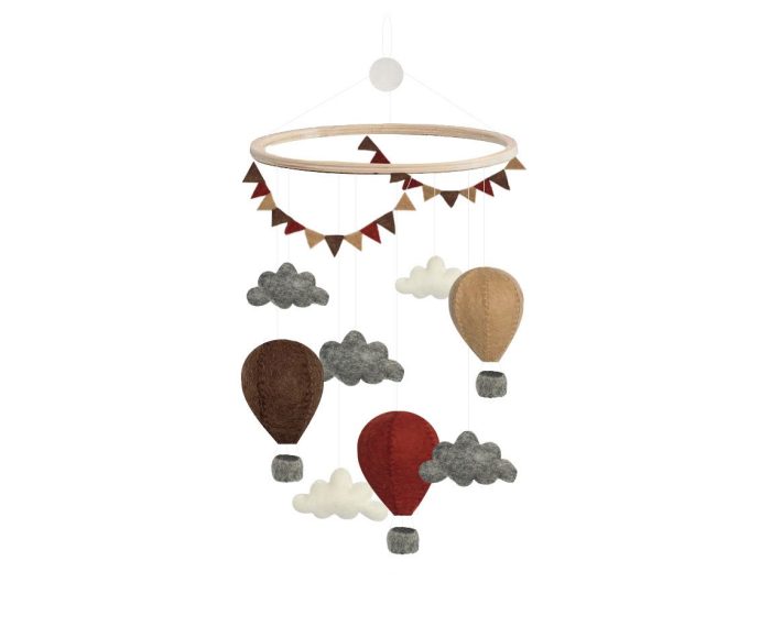 gamcha luchtballon mobiel beige-bruin
