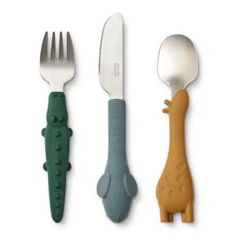 liewood cutlery set golden caramel