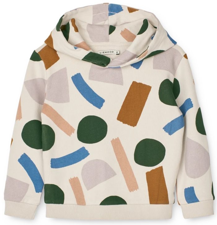 liewood hoodie paint stroke