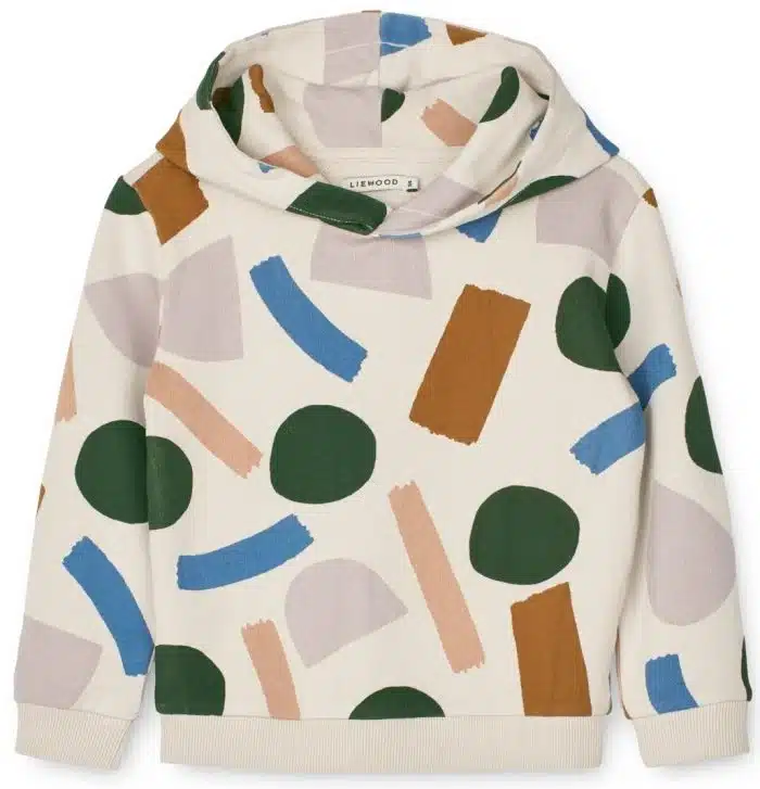 liewood hoodie paint stroke