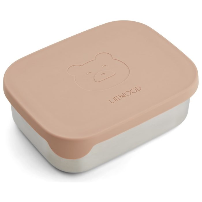 liewood lunchbox cat dark rose