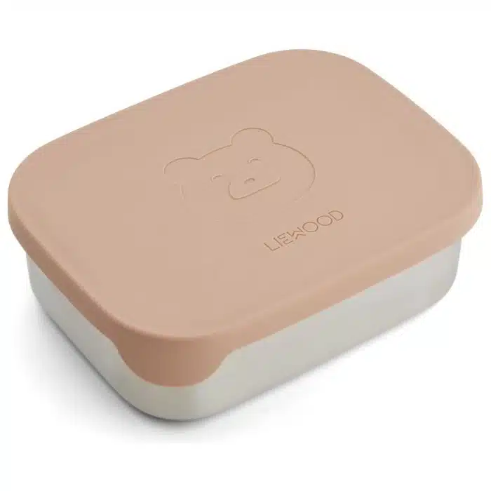 liewood lunchbox cat dark rose