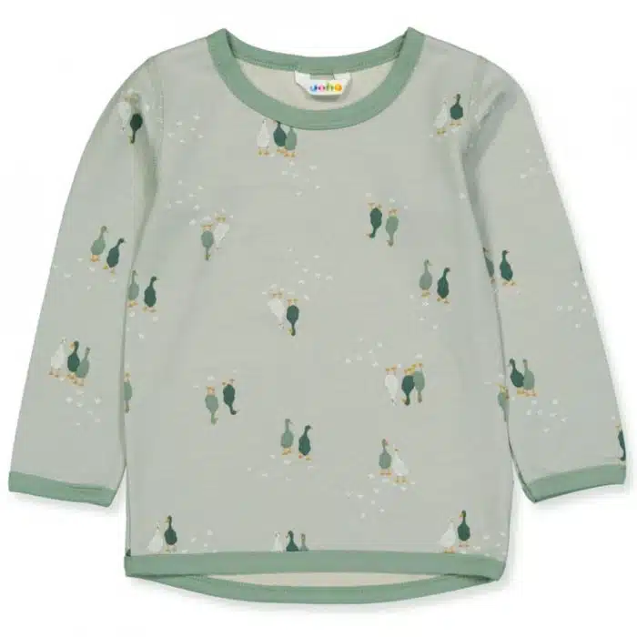 Joha Blouse met lange mouwen Ganzen Mintgroen