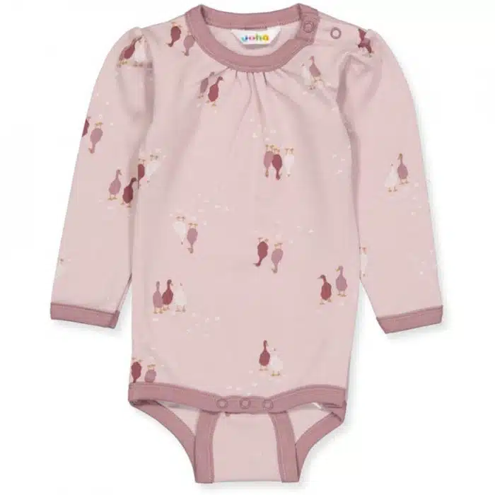 Joha romper met lange mouwen Ganzen Roze