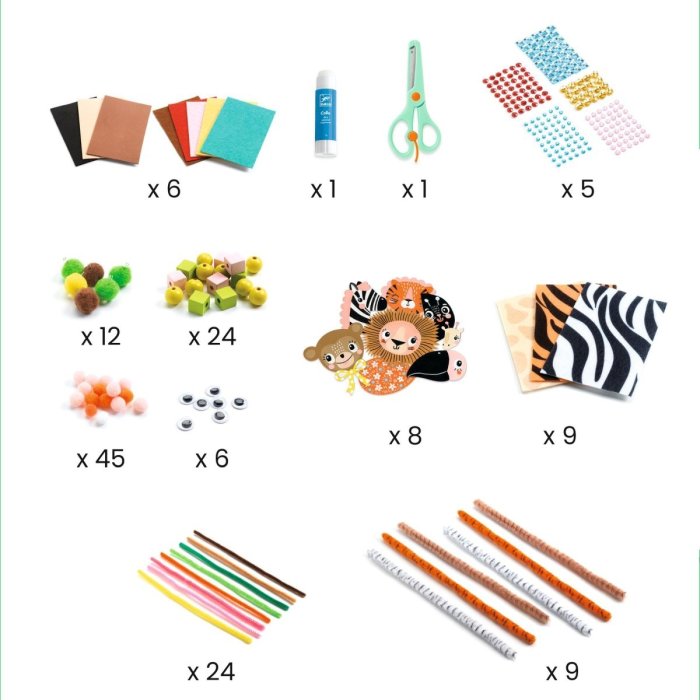 Djeco Jungle Animal Creation Box - Afbeelding 2