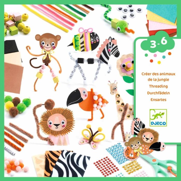 Djeco Jungle Animal Creation Box Kleine Planeet