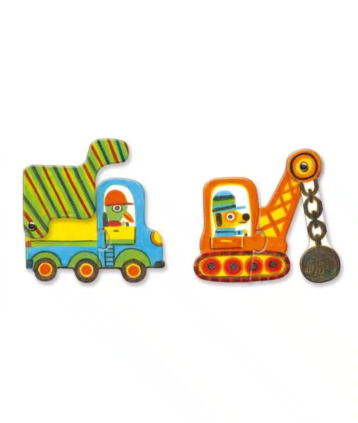 Djeco Puzzle Duo - Articulo Vehicles - Afbeelding 2