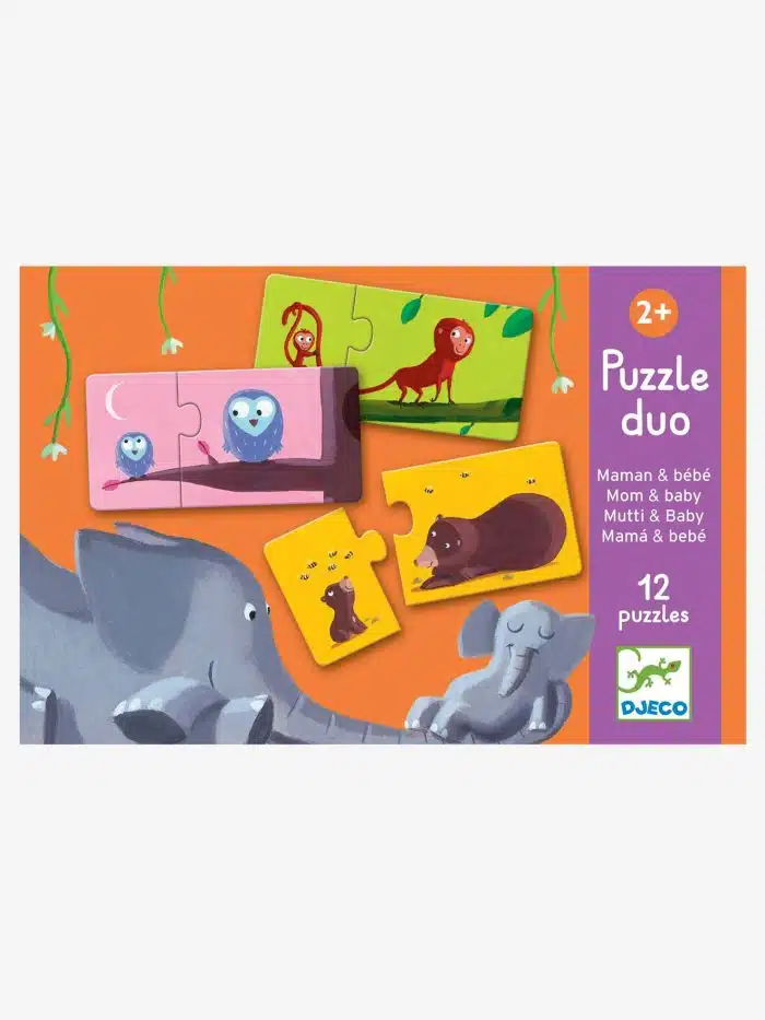 Kleine Planeet Djeco Puzzle Duo - Mom And Baby