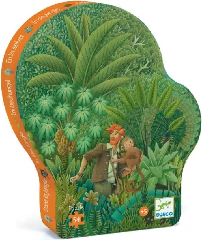 Djeco Silhouette Puzzle - In The Jungle 54 Pcs