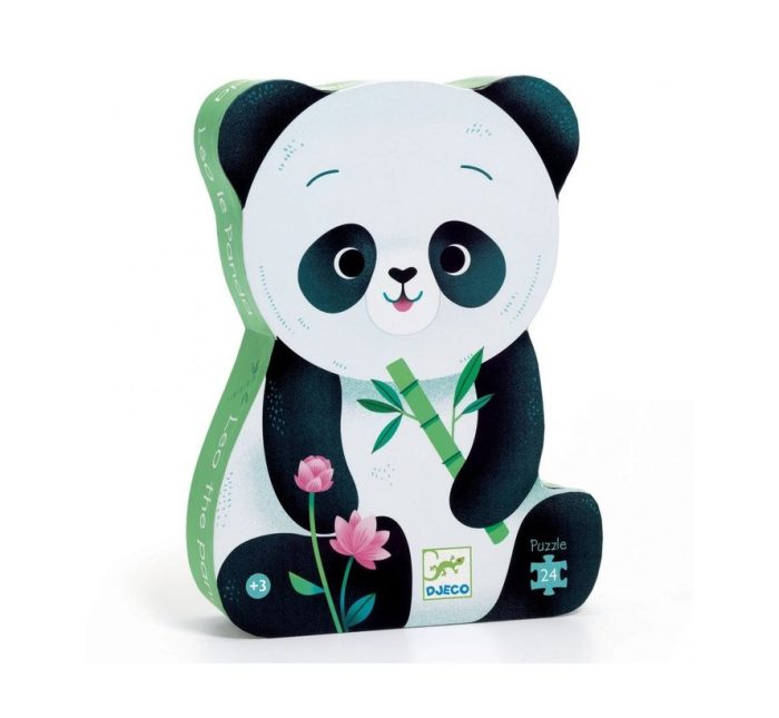 Djeco Silhouette Puzzle - Leo The Panda 24 Pcs
