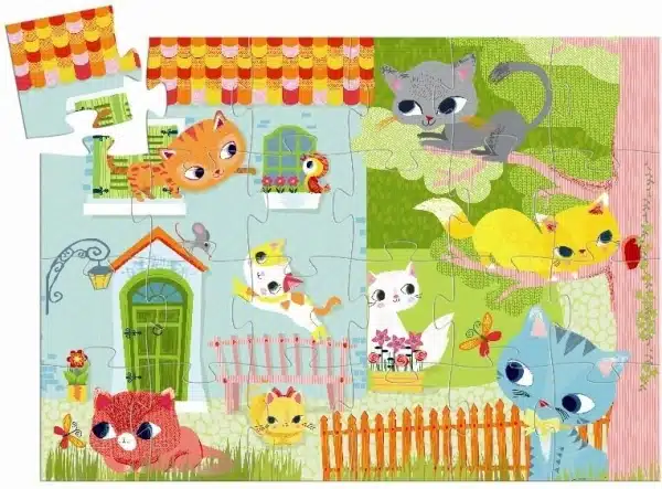 Djeco Silhouette Puzzle - Pachat And His Friends - Afbeelding 2