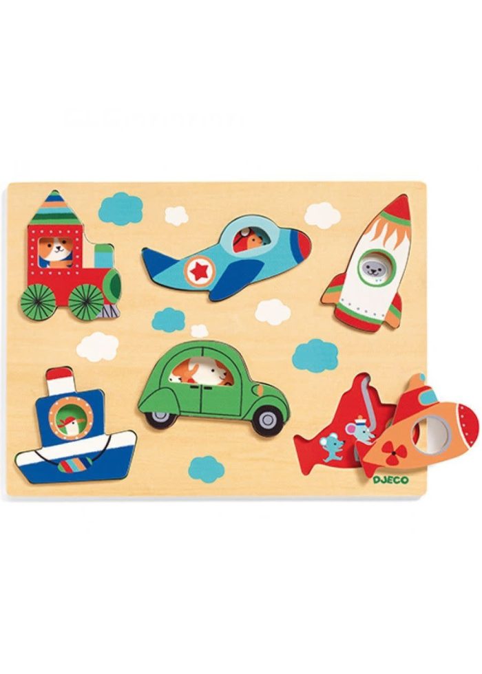 Djeco Relief Puzzle - Coucou-Vroum Kleine Planeet