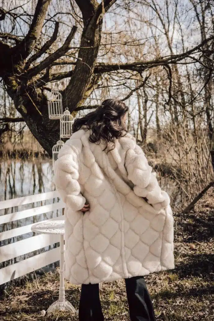 Alwero Exclusive coat Moods 3D Beige - Afbeelding 3