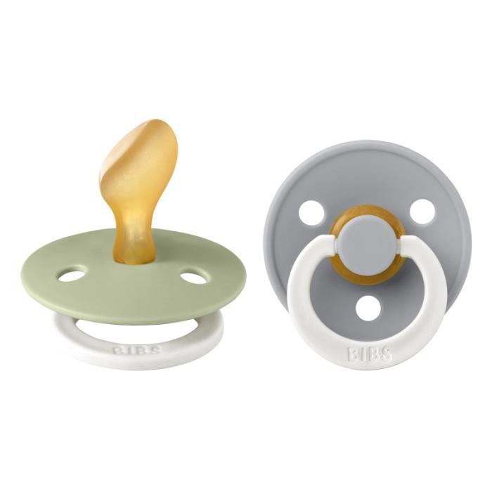 BIBS speen latex 2 pack ANATOMIC - Sage GLOW/Cloud