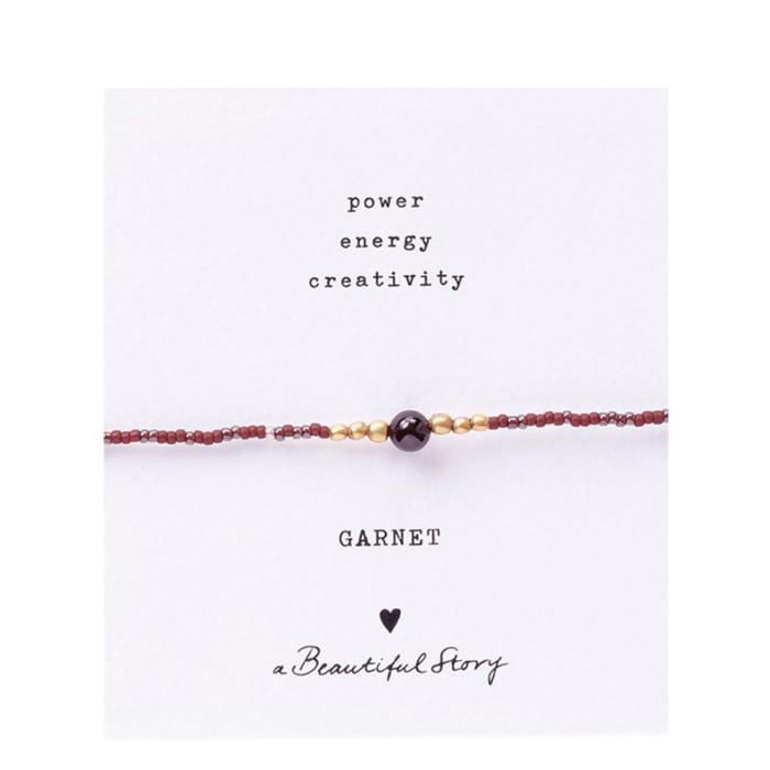 Iris Card Garnet Bracelet GC