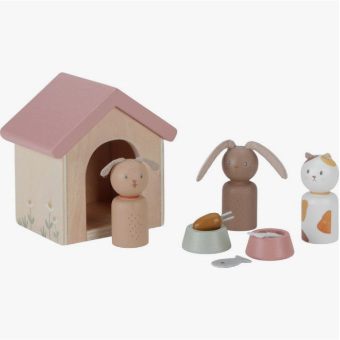 Little Dutch Aanvulset Poppenhuis huisdieren FSC
