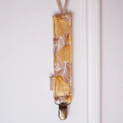 La N'atelier Pacifier Clip - Wildflower Yellow