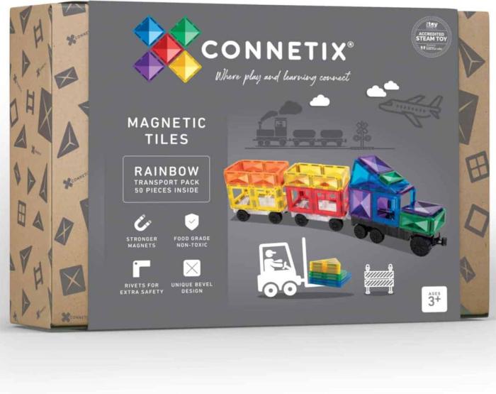 Connetix Tiles Rainbow Transport Pack - 50 stuks
