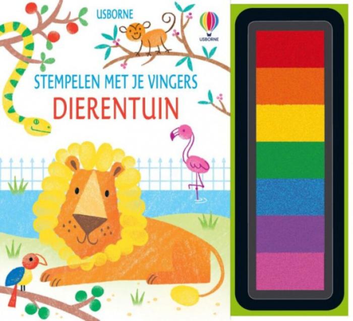 Stempelen met je vingers - Dierentuin