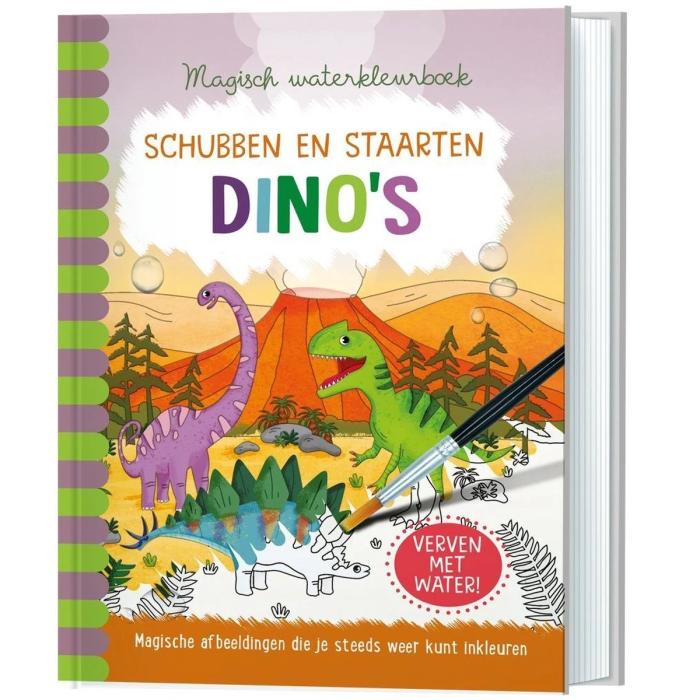 Magisch waterkleurboek - Dino's