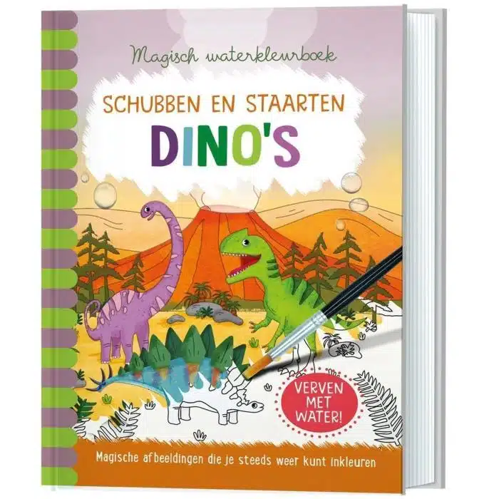 Magisch waterkleurboek - Dino's