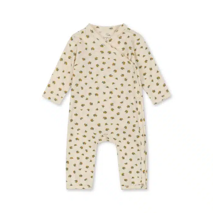 Konges Slojd Basic Onesie Newborn - Peonia Limone