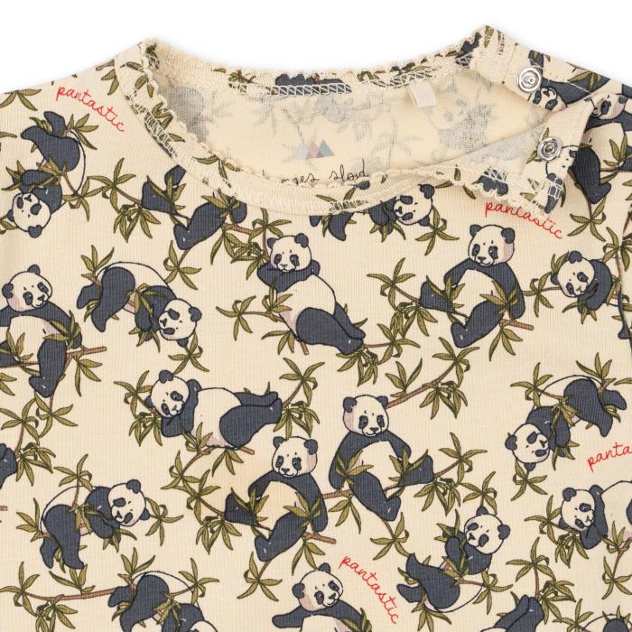 Konges Slojd Basic Romper Korte Mouwen - Panda