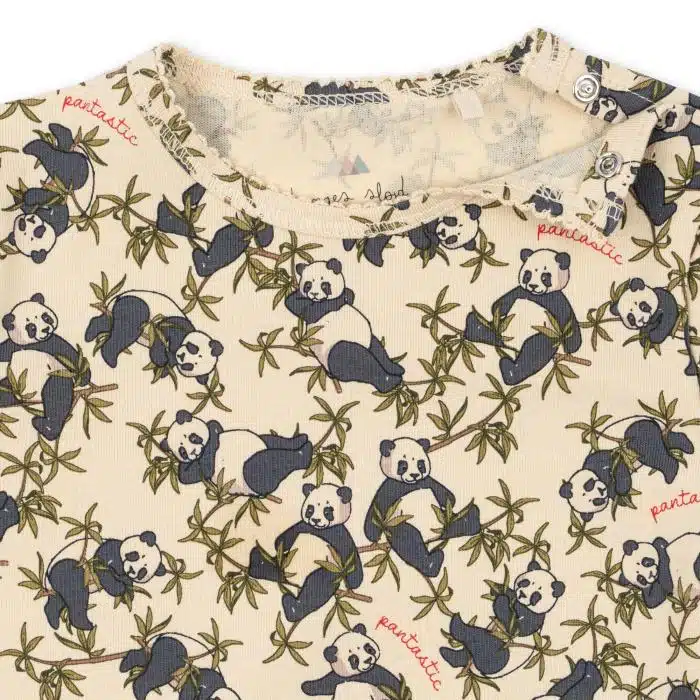 Konges Slojd Basic Romper Korte Mouwen - Panda