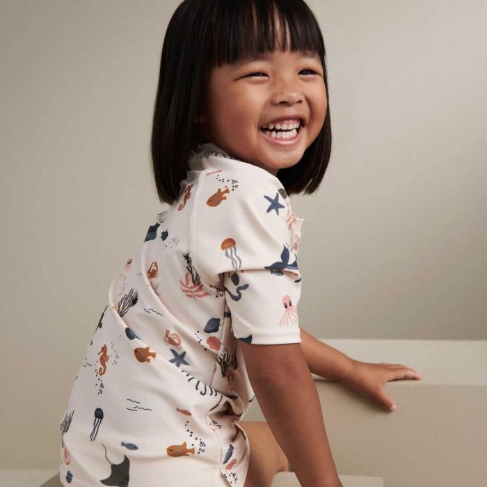 Liewood Apia Printed Shortsleeve T-shirt - Sea creature-Sandy - Afbeelding 2