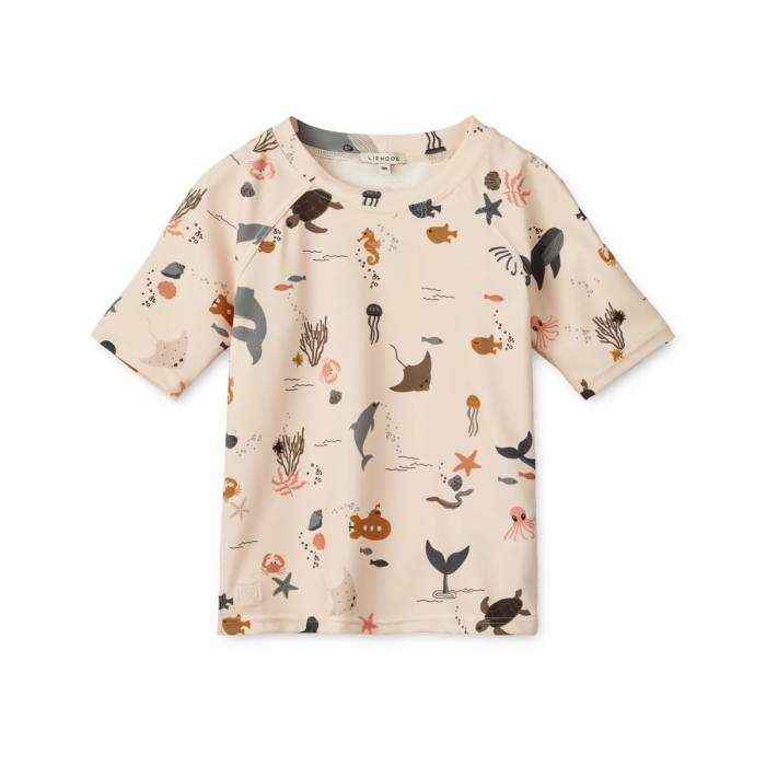 Liewood Apia Printed Shortsleeve T-shirt - Sea creature-Sandy