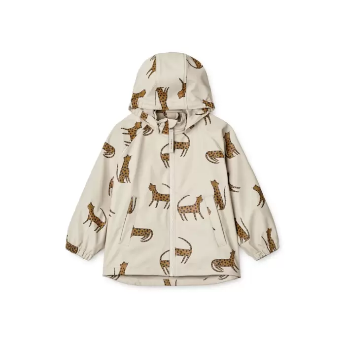 Liewood Moby Rain Jacket - Leopard-Sandy