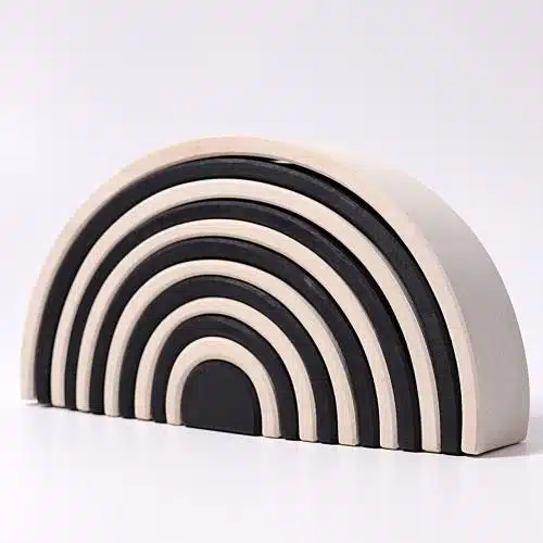 large rainbow monogrome zwart en wit