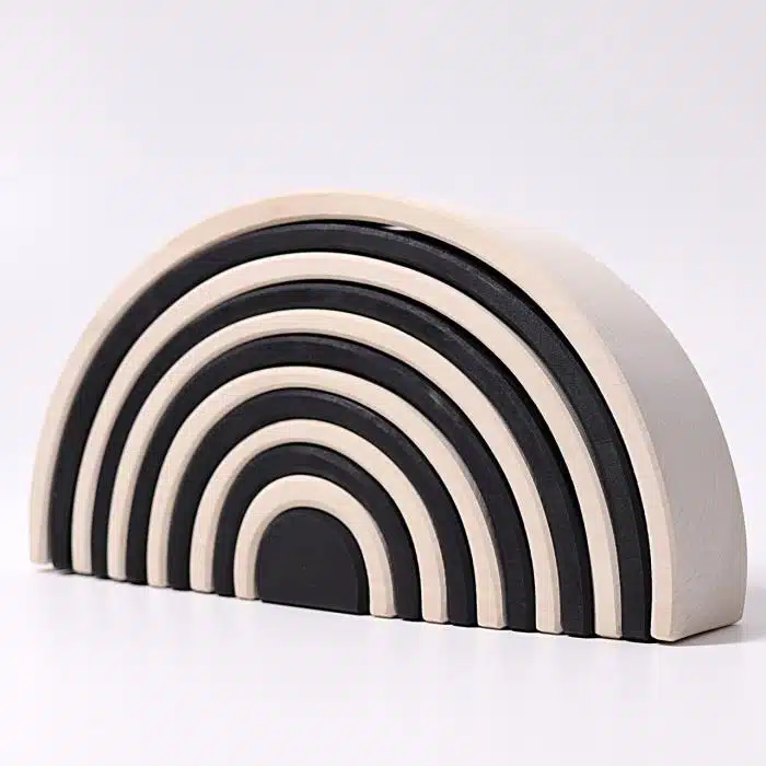 large rainbow monogrome zwart en wit
