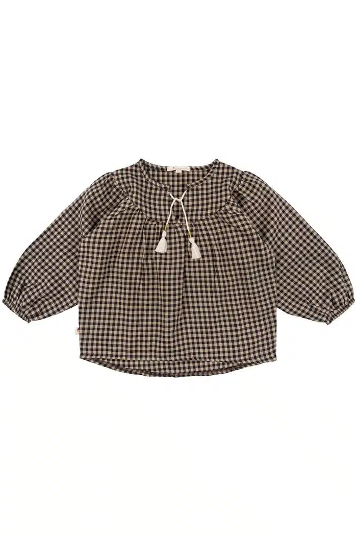 On top of the cake - Dewie Blouse Brown Check