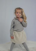 Two You Label - Two In One Teddy Skirt Teddy Beach And Taupe Velvet Rib - Afbeelding 9