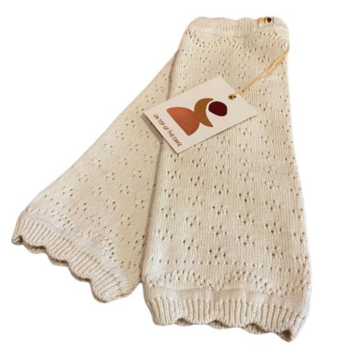 on top of the cake crochet legwarmers sand