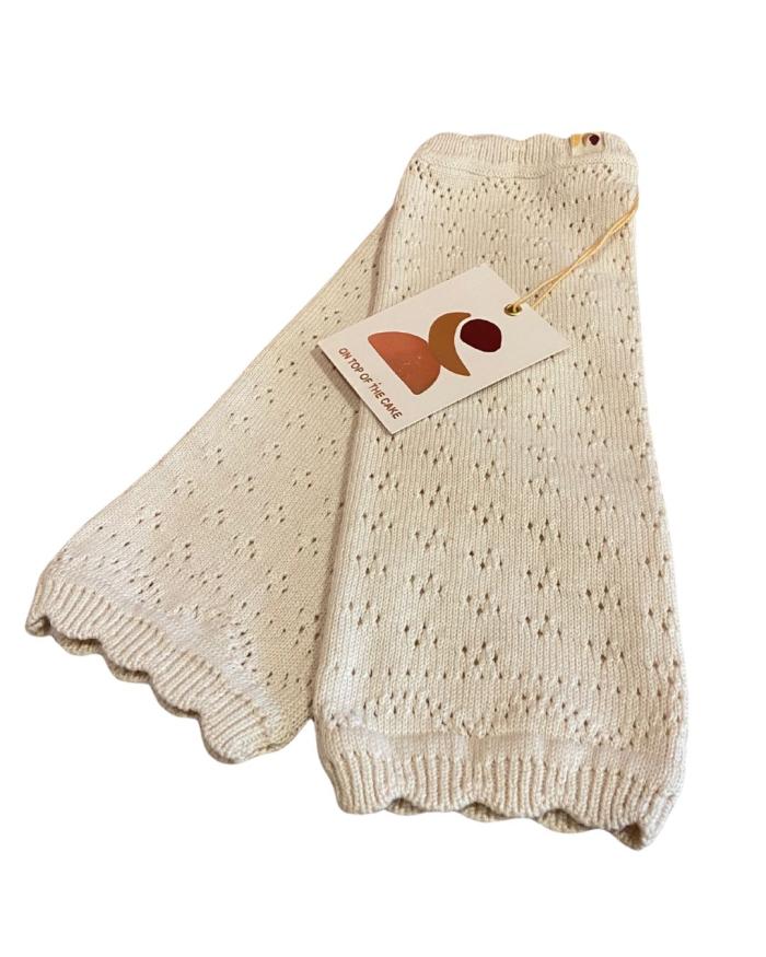 on top of the cake crochet legwarmers sand