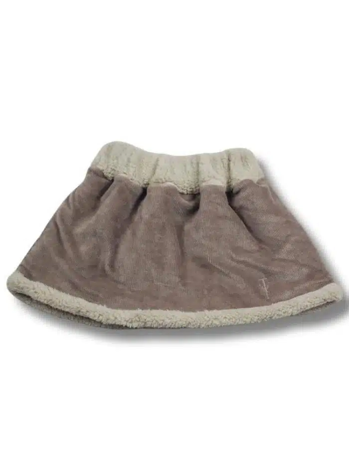 Two You Label - Two In One Teddy Skirt Teddy Beach And Taupe Velvet Rib - Afbeelding 2