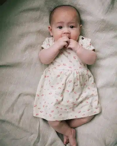 dress Abigail pointelle rib aop / SS25