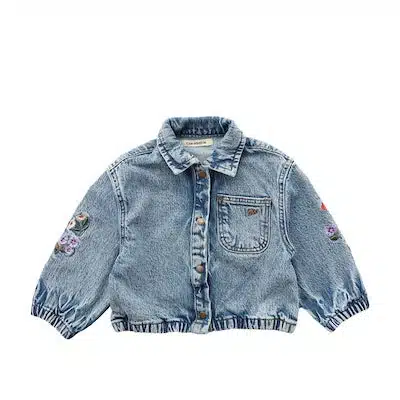 Your Wishes Stretch Denim | Denim Jacket Sky Blue