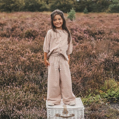 Broderie | Wide Leg Pants | Stucco