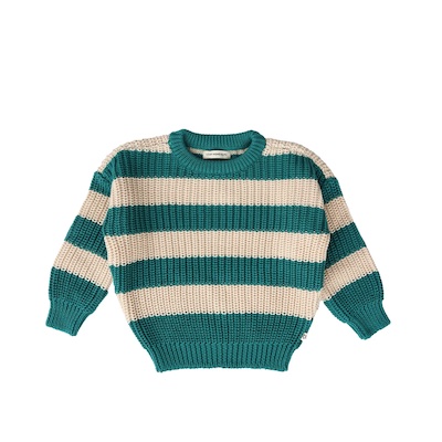 Your Wishes Stripe | Oversized Sweater Deep Lake