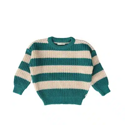 Your Wishes Stripe | Oversized Sweater Deep Lake