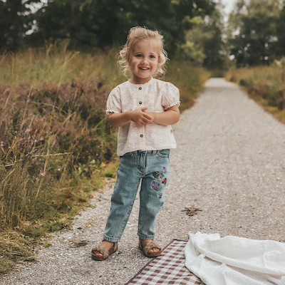 Your Wishes Stretch Denim | Baggy Jeans Sky Blue