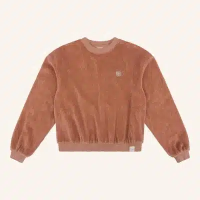 Navy Natural Oversized sweater bath terry cork sun